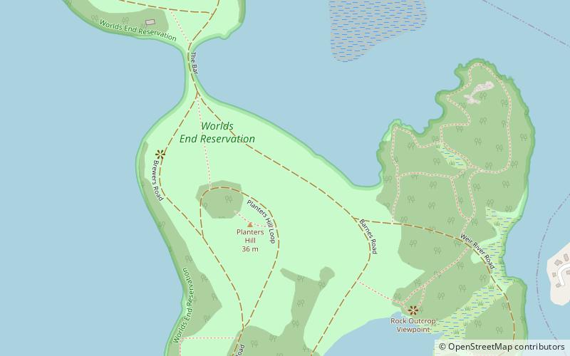 worlds end reservation hingham location map