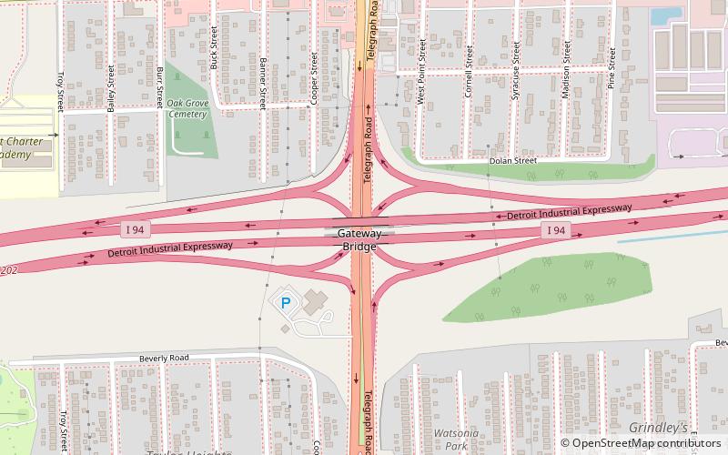 Gateway Bridge location map