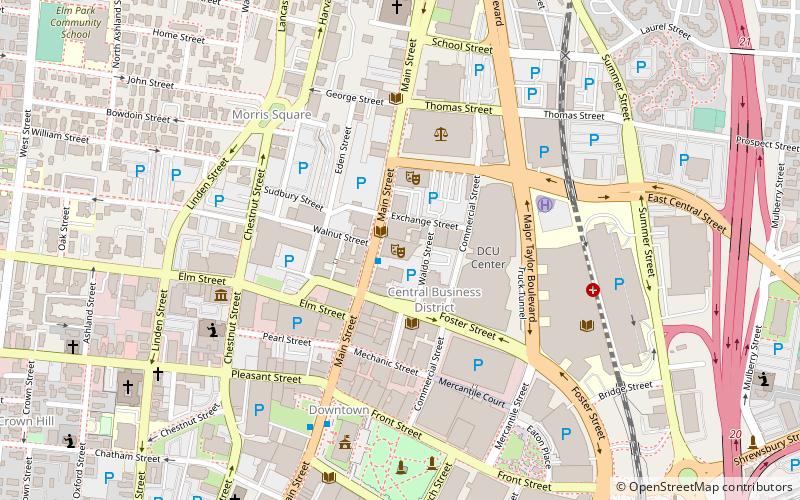 Mechanics Hall location map