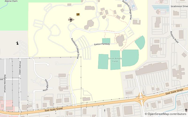 Rockford University location map