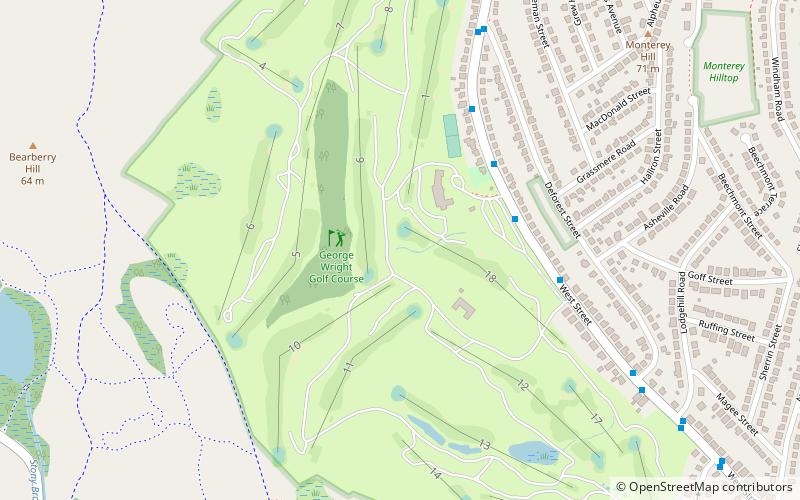 George Wright Golf Course location map