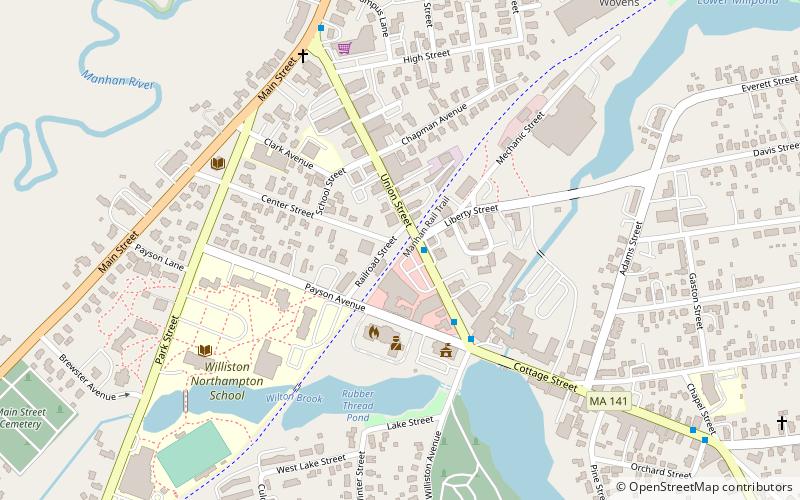 Manhan Rail Trail location map