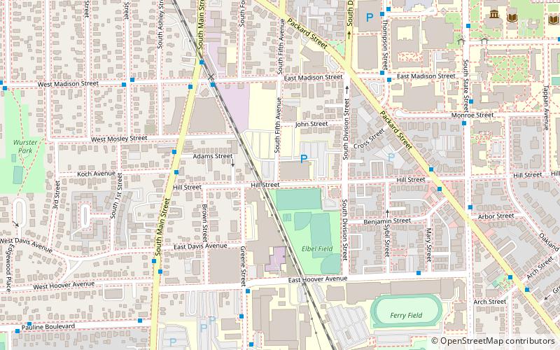 University of Michigan Coliseum location map