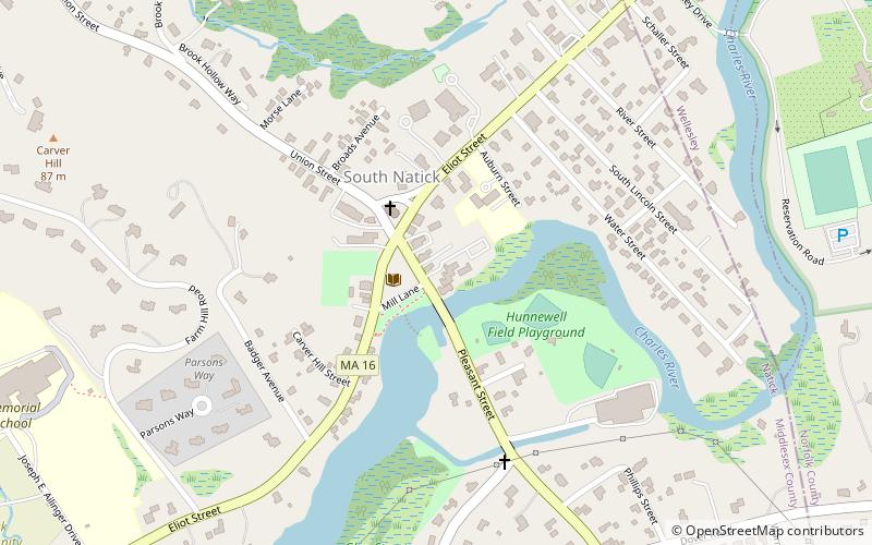 Natick Historical Society and Museum location map