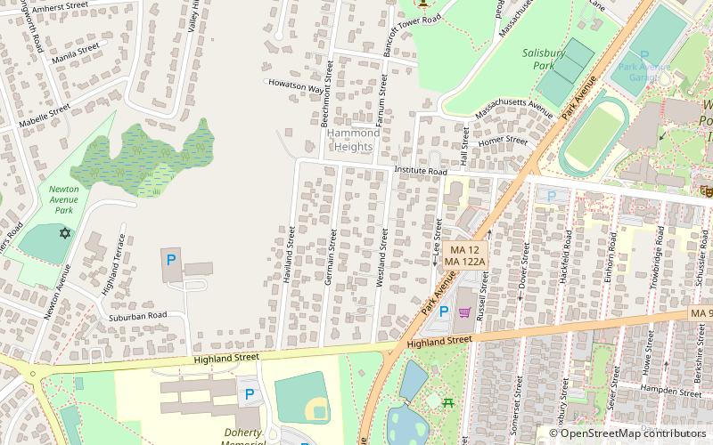 Hammond Heights location map