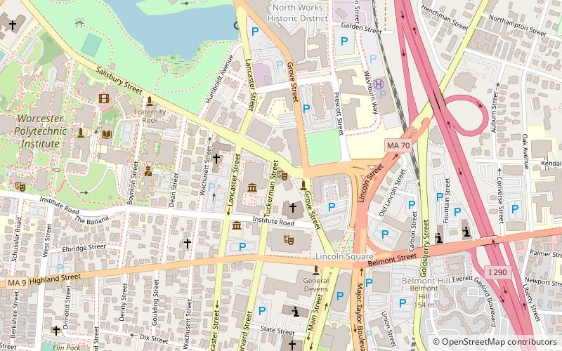 Tuckerman Hall location map