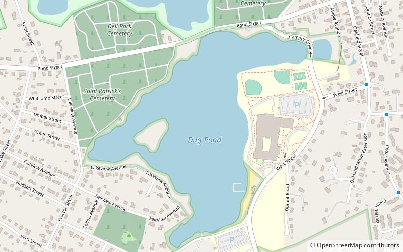 Dug Pond location map