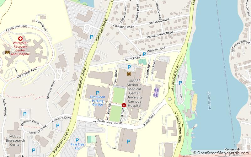 university of massachusetts medical school worcester location map