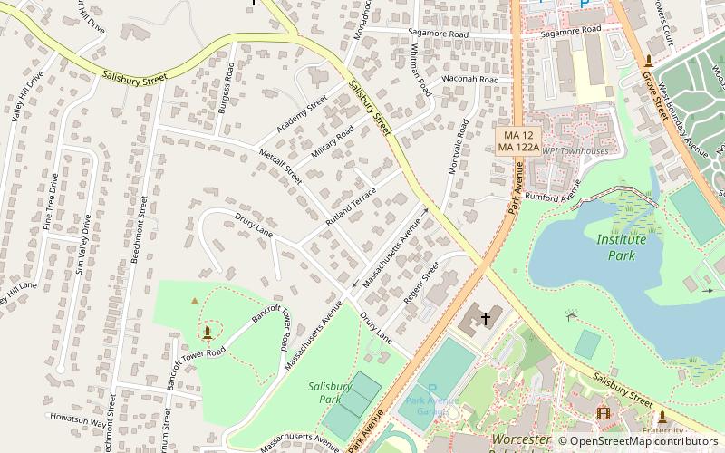 Massachusetts Avenue Historic District location map