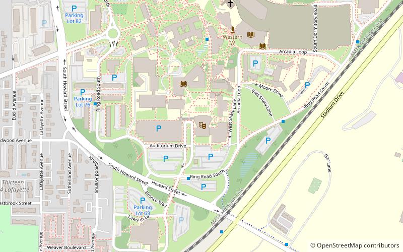 Miller Auditorium location map