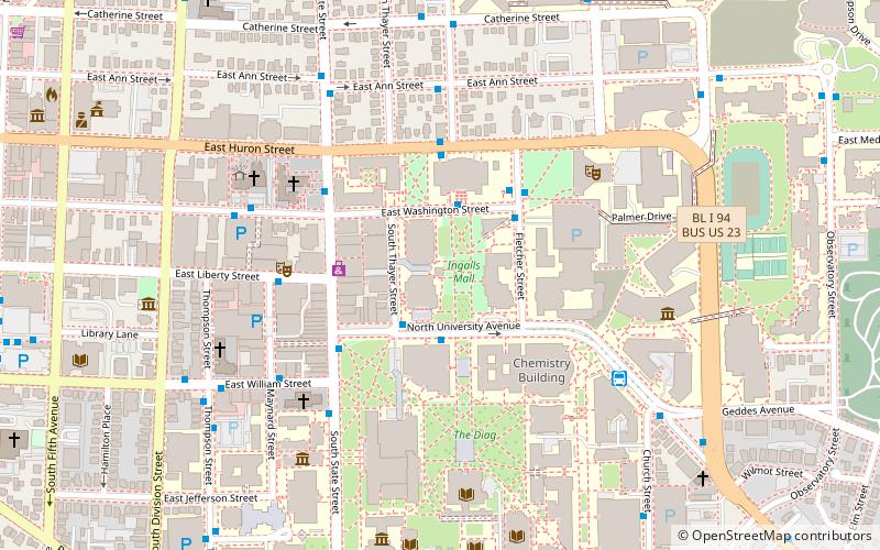 Burton Memorial Tower location map