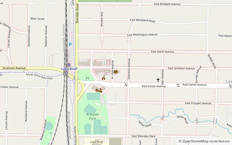 Lake Bluff Public Library location map