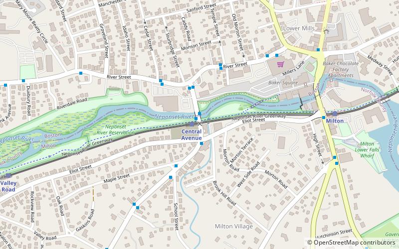 Lower Neponset River Trail location map