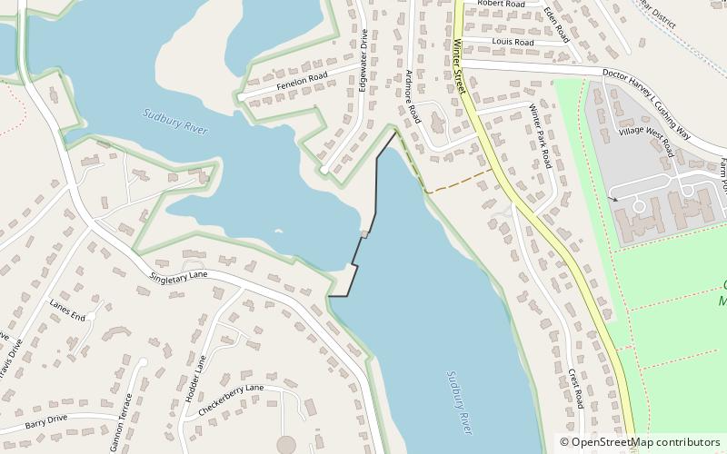 Framingham Reservoir No. 2 Dam and Gatehouse location map