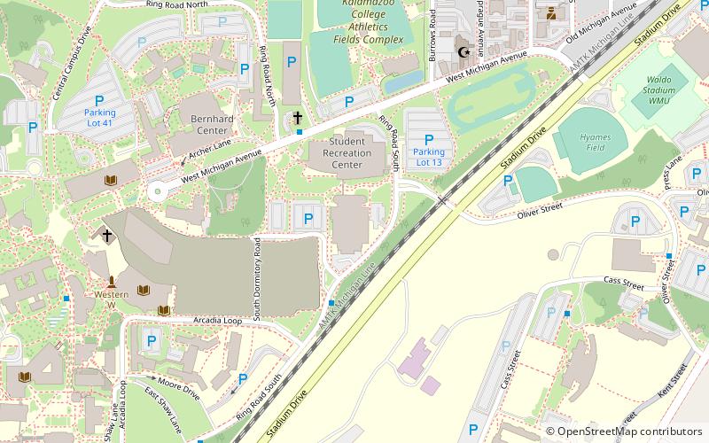 University Arena location map