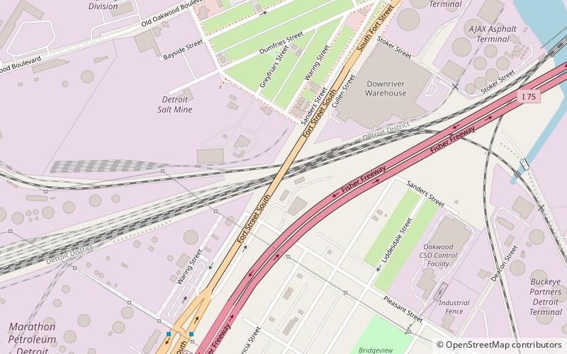 Fort Street–Pleasant Street and Norfolk & Western Railroad Viaduct location map