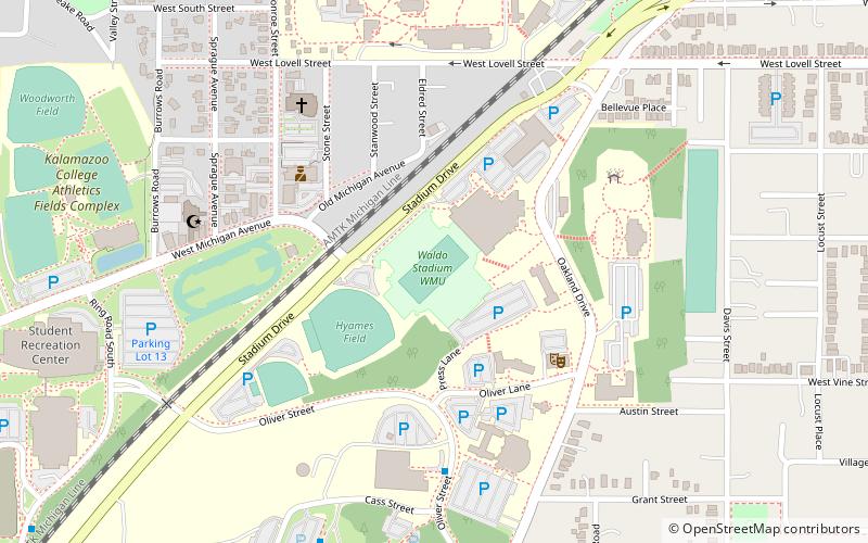 Waldo Stadium location map