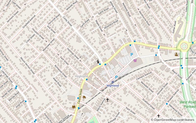 Theodore Parker Unitarian Universalist Church location map