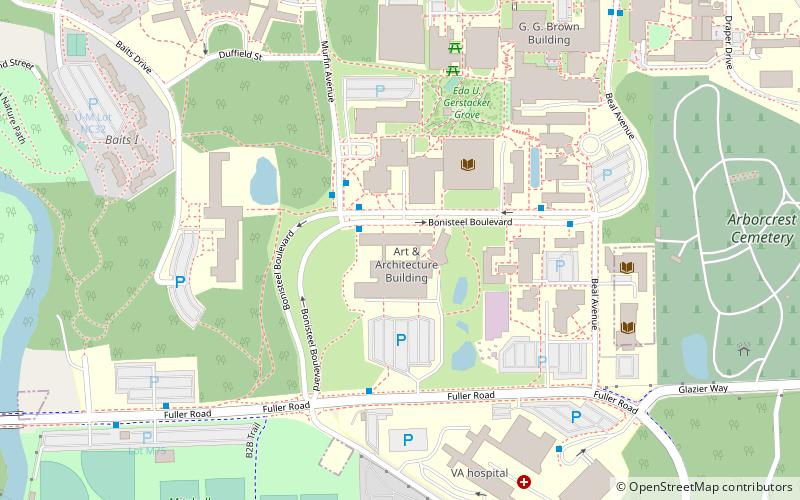 University of Michigan location map