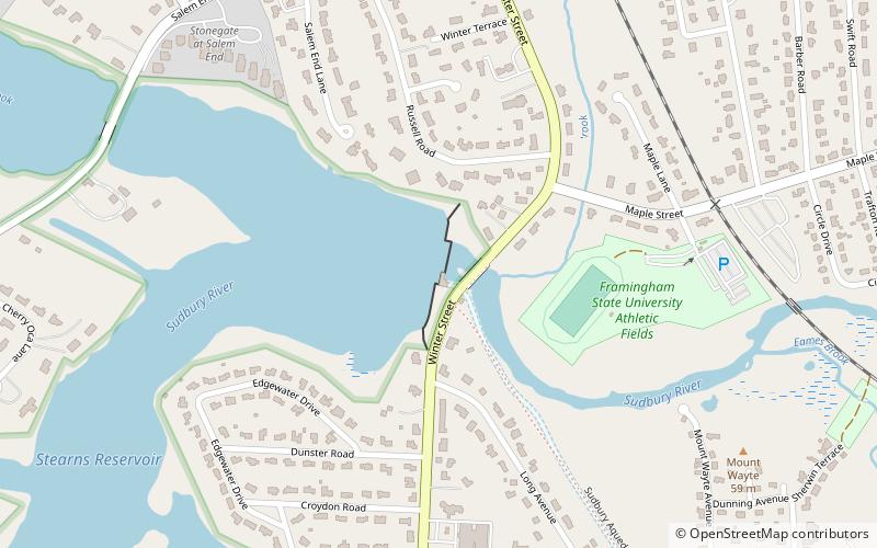 Framingham Reservoir No. 1 Dam and Gatehouse location map