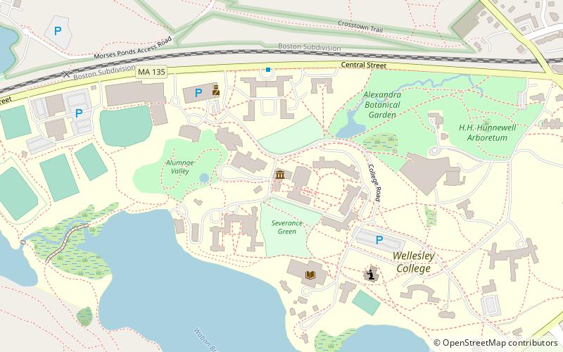 Davis Museum at Wellesley College location map