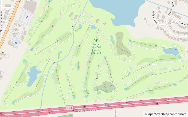 Pierce Lake Golf Course location map