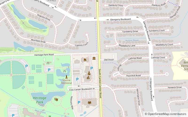 Canton Township location map