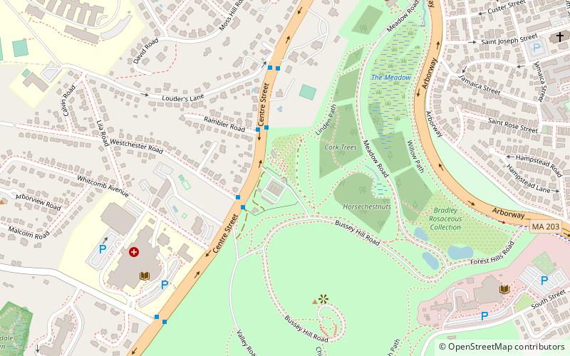 Larz Anderson Bonsai Collection location map
