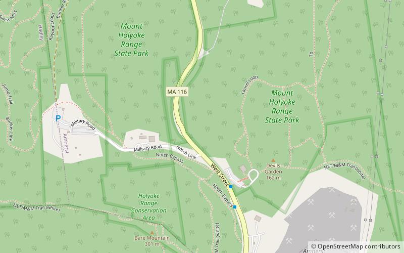 Parc d'État de Mount Holyoke Range location map