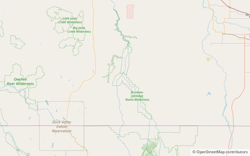 Bruneau–Jarbidge Rivers Wilderness location map