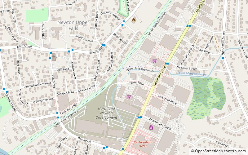 WHDH-Sendeturm location map