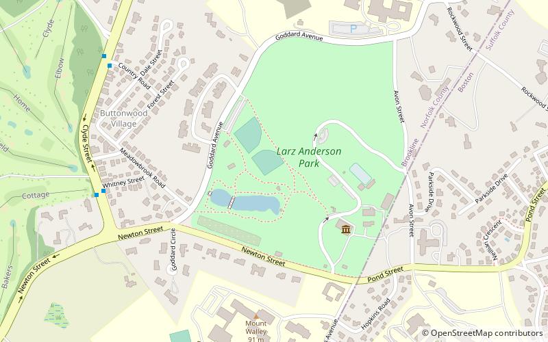 Larz Anderson Park location map