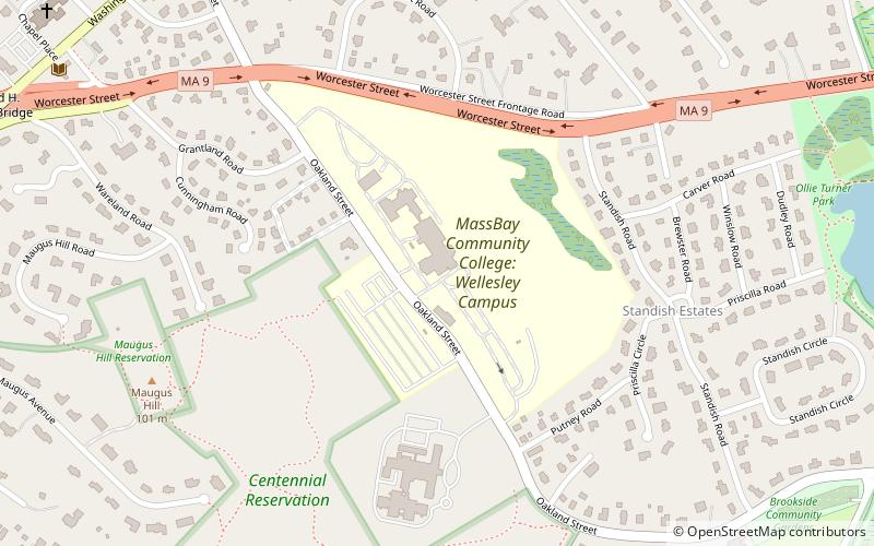 Massachusetts Bay Community College location map
