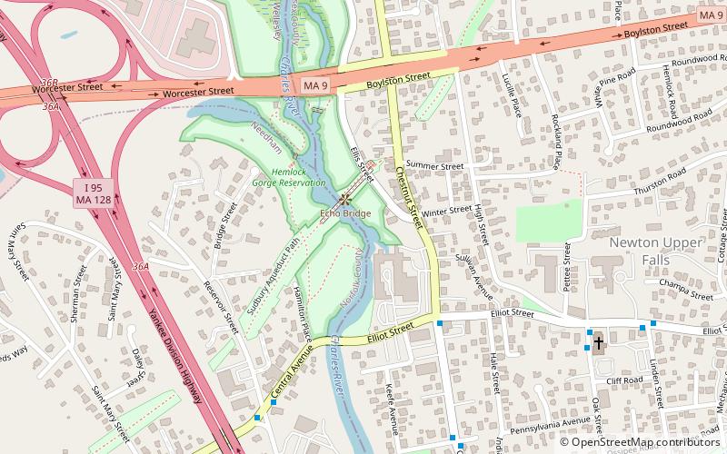 Hemlock Gorge Reservation location map