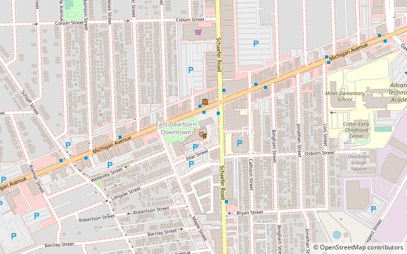 Dearborn City Hall Complex location map