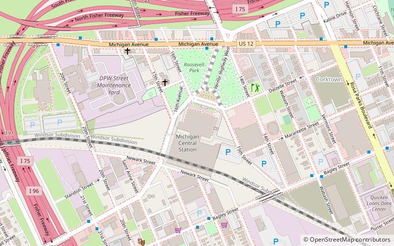 Michigan Central Station location map