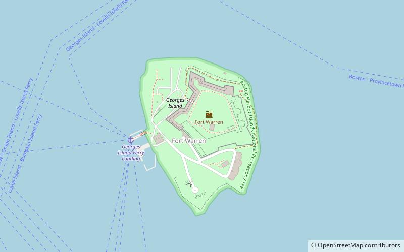 Georges Island location map