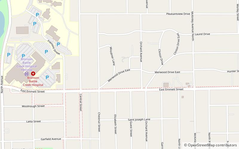 Merritt Woods Historic District location map