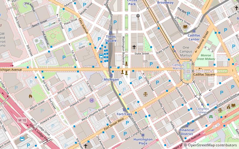 Gabriel Richard Building location map