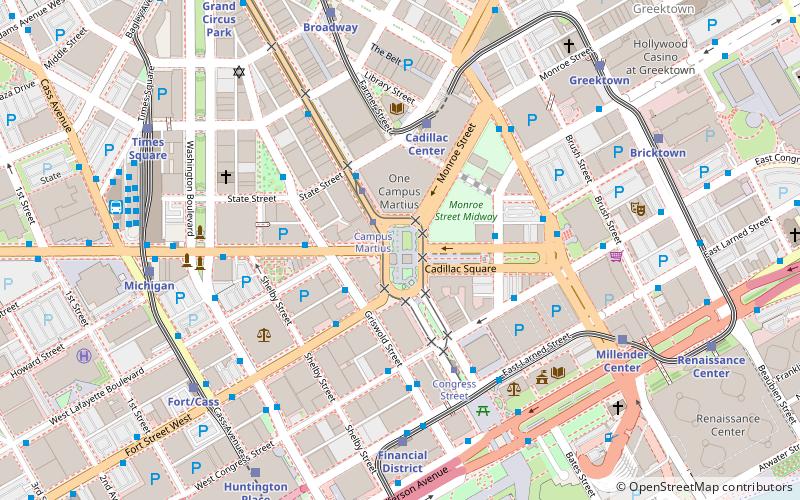 Michigan Soldiers' and Sailors' Monument location map