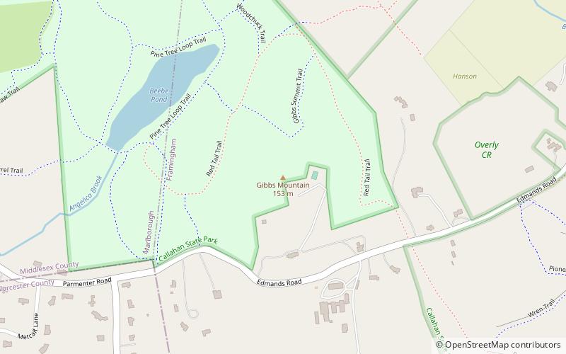 Gibbs Mountain location map