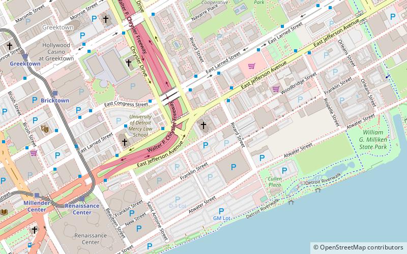 Christ Church Detroit location map
