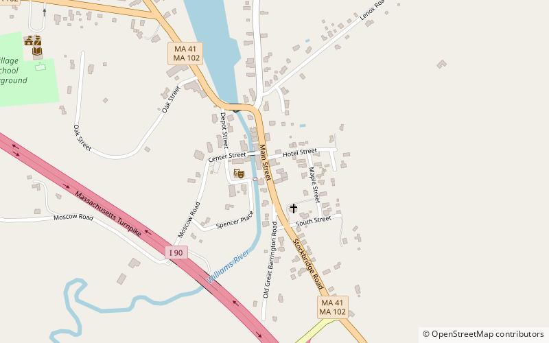 Congregational Church of West Stockbridge location map