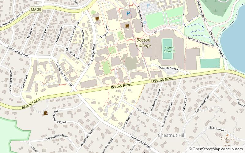 Boston College School of Social Work location map