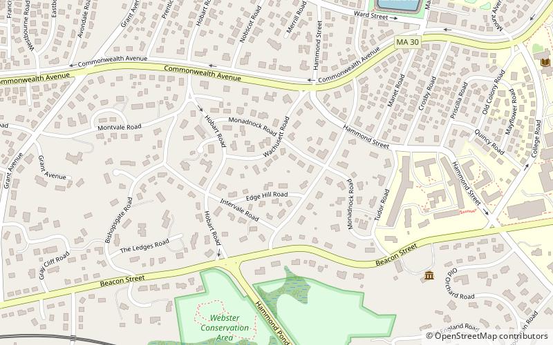 Monadnock Road Historic District location map