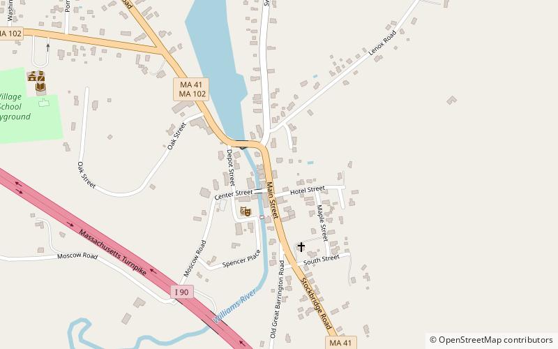 West Stockbridge Town Hall location map