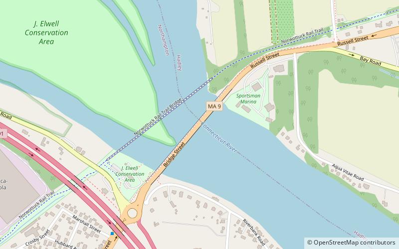 Calvin Coolidge Bridge location map
