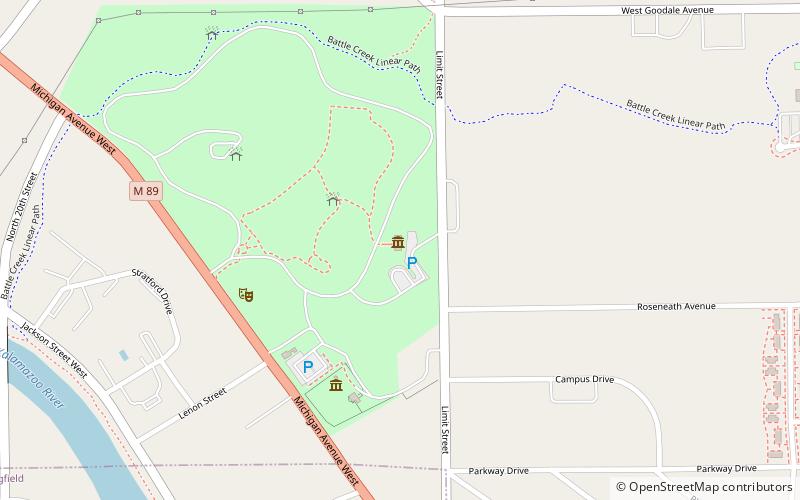 Kingman Museum location map