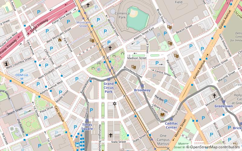 Broderick Tower Lofts location map