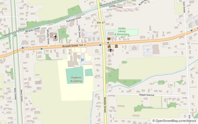 Hadley Center Historic District location map